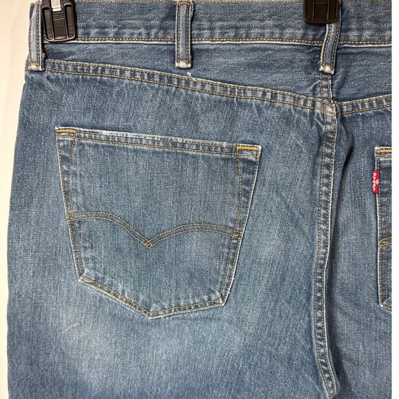 Levi’s 501 Men's Button Fly Straight Leg Denim Jeans Medium Wash Size 40x32 - Picture 6 of 12